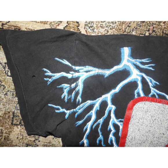 Vintage Rare NASCAR Dale Earnhardt #3 Lightning AOP Size XL Thrashed - Picture 5 of 13